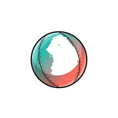 Abstract colorful globe illustration with watercolor effect and stitched seam detail, representing global connection and artistry