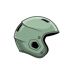 Obraz premium Illustration of a modern safety helmet, designed for protection and comfort