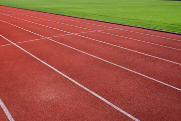 Red Running Track