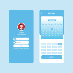 Calendar ui ux design 