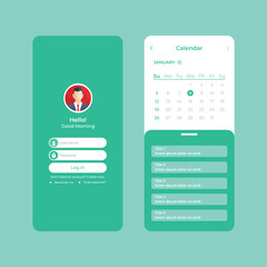 Calendar ui ux design 
