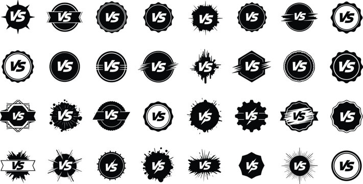 Versus badges for competitive comparisons and choices