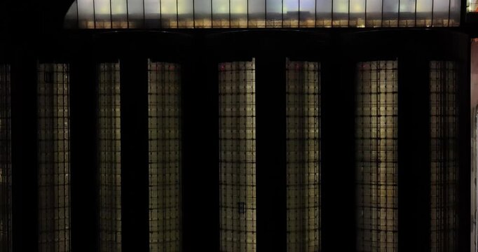 Glass Rooftops of Piccadilly Railway Station in Manchester, England