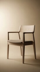 Refined modern armchair emphasizing comfort and style in professional studio environment for catalog use