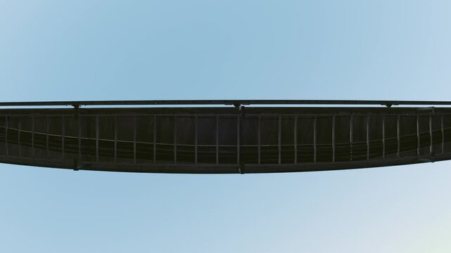 Tokyo, Japan - December 27, 2025: Straddle-beam monorail or Beam-riding monorail