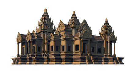 Obraz premium Ancient Temple Architecture A Monumental Structure with Intricate Details and Historical Significance
