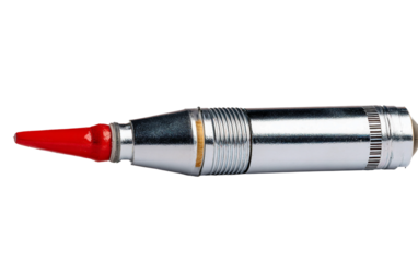 Chisel tip marker with slight ink sheen showcasing smooth application for writing drawing and creative projects isolated on transparent background PNG