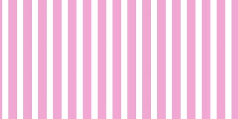 Medium pink and white vertical stripes pattern background. Classic candy stripe aesthetic for feminine branding and gift wrapping paper.