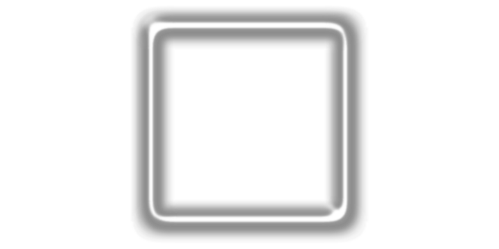 Minimalist white square shape with rounded corners and a subtle grey drop shadow effect, appearing like a button or frame. - Powered by Adobe