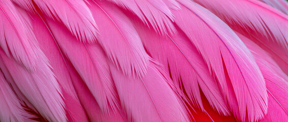 pink feathers abstract background