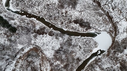 Obraz premium canada toronto ontario snow 