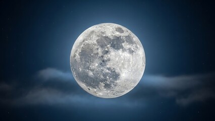 Obraz premium Moon in the dark night sky.