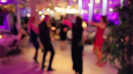 Couples groove under vibrant lights, Dynamic salsa gathering with rhythmic beats and lively partner spins