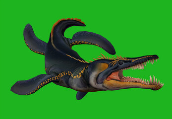 Majestic prehistoric marine reptile illustration © SOHAG