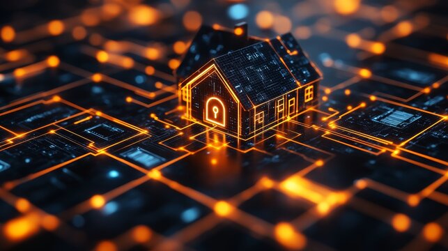 Smart Home Security  Digital House Network Technology - Powered by Adobe