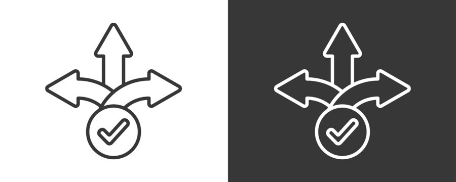 Flexibility Icon Set Vector Collection Isolated In Black And White