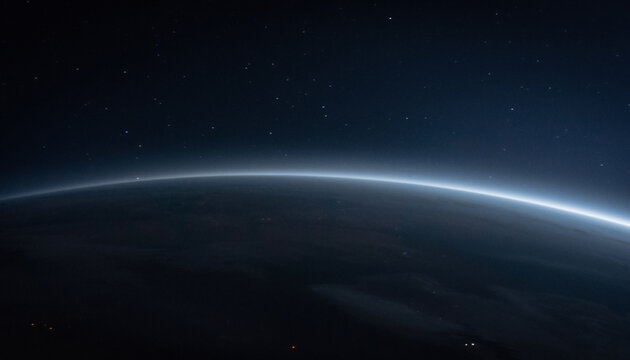 Earth Edge from Space A Glowing Planetary Horizon.