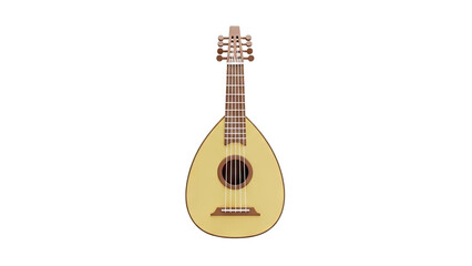 Naklejka premium Mandolin on transparent background