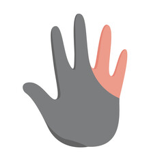 Fototapeta premium Billiard glove vector, pool glove icon, billiard clip art, billiard equipment icon, billiard pool accessories vector illustration 