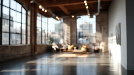 Sunlit Loft Studio Industrial Chic with Modern Comfort  Art.