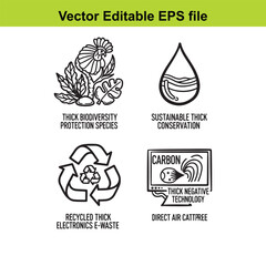  vector eps file with eco friendly icons and sustainable concepts