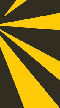 Black and yellow rays diverge from one source and move.