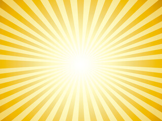 Obraz premium 集中線, 漫画, 黄色, 効果線, レーヨン, イラスト, サマータイム, 爆発, 明るい