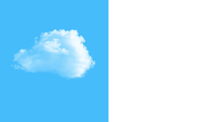 Fluffy cloud floating peacefully, a symbol of serenity and calm, perfect for adding a touch of...