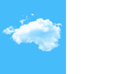 Fluffy cloud with alpha channel for easy compositing in dreamy landscape designs and ethereal digital art projects, bringing a touch of serenity to any scene