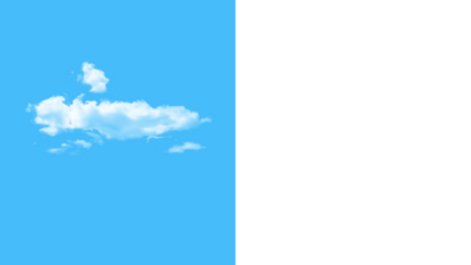 Fluffy white cloud floats peacefully, a serene sky element, perfect for adding a touch of dreaminess to your designs and evoking feelings of calm and freedom