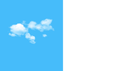 White clouds on blue and black backgrounds for design