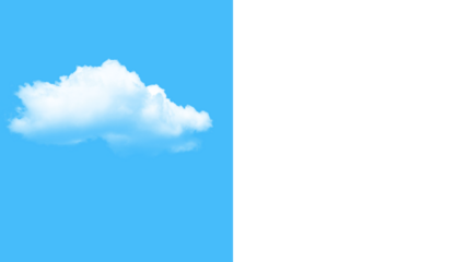 Cloud on blue and black backgrounds for design and editing