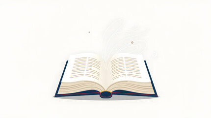 Fototapeta premium Open Book Knowledge Vector