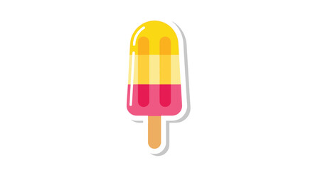 Colorful fun popsicle icon representing summer treats and cold desserts