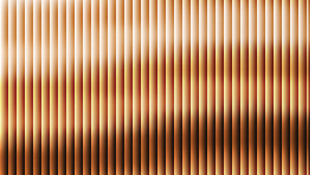 Abstract Vertical Copper Metallic Stripes Background Illustration