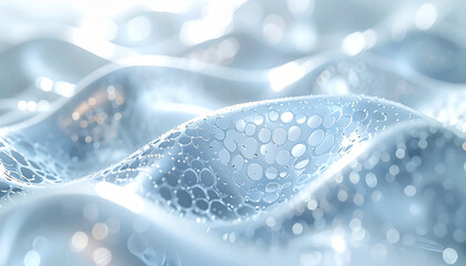 Abstract Bubbles in Science: Captivating image of an abstract composition, showcasing the microscopic beauty of scientific structures. Revealing intricate details.