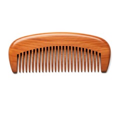 Single wooden hairbrush tool and accessory for beauty care isolated on a white background for professional salon hairstyle and barber hygiene