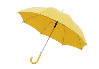Yellow umbrella isolated on transparent background