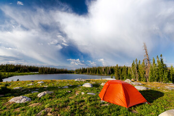 Snowy Range Backcountry Campsite - Brooklyn Lake, Wyoming