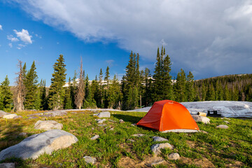 Snowy Range Backcountry Campsite - Brooklyn Lake, Wyoming