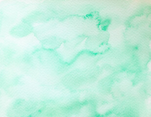 a green ink with clouds