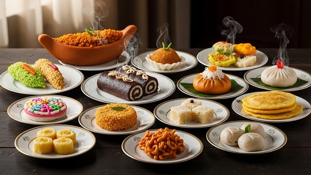 Mouthwatering Winter Special Pitha Platter with Steamed and Fried Rice Flour Sweets