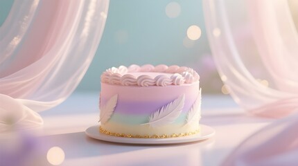 elegant pastel cake background for modern business and creative branding