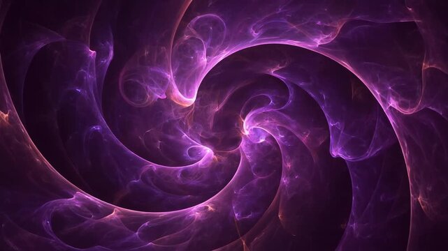 Vibrant Purple Swirling Spiral Pattern with Neon Highlights.