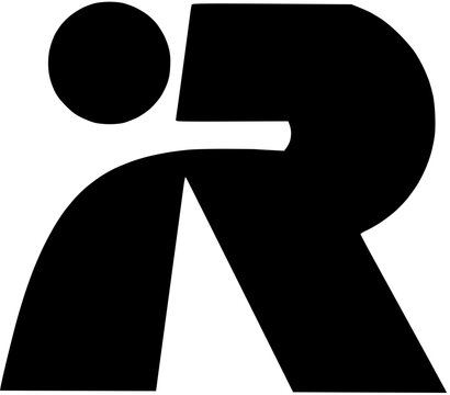 Monogram letter logo ir ri