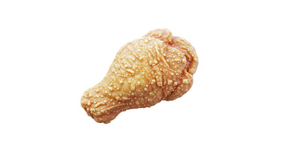 3D Crispy Fried Chicken Leg on transparent background