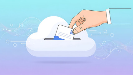 digital document management in the cloud illustrating secure online data storage file sharing and virtual collaboration for modern businesses.