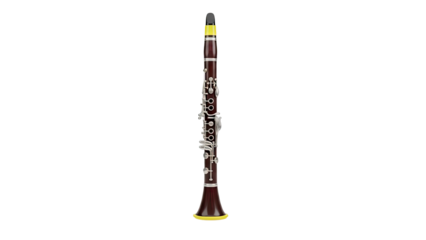Clarinet on transparent background