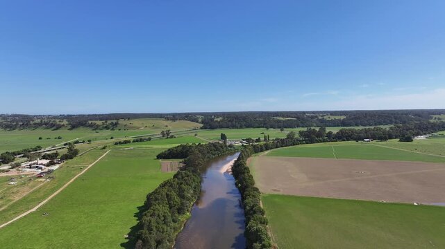 Spectacular aerial footage of Orbost Victoria Australia
