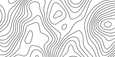 Fototapeta premium Seamless black and white abstract vector pattern with geometric wave lines and floral swirl shapes for a decorative textile wallpaper background